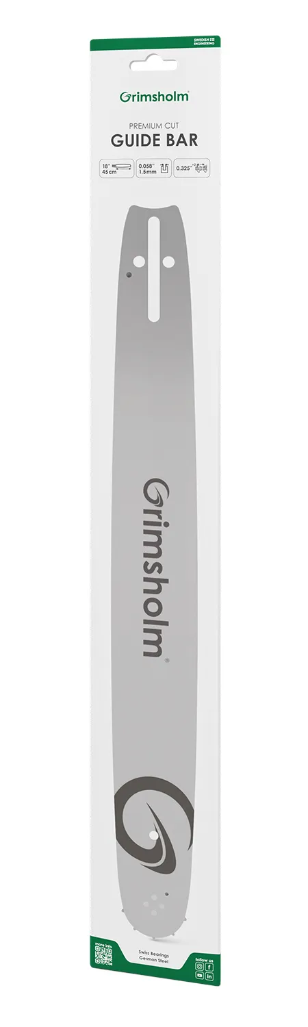 Grimsholm Premium Cut 18" 0.058"/1.5mm .325" sverd (for Husqvarna)